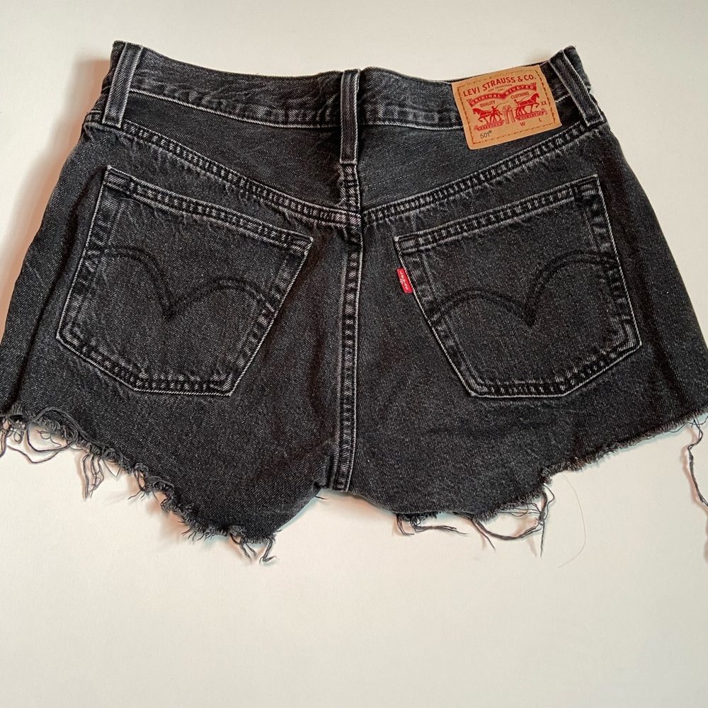 Levi's Charcoal 501 Jean Shorts